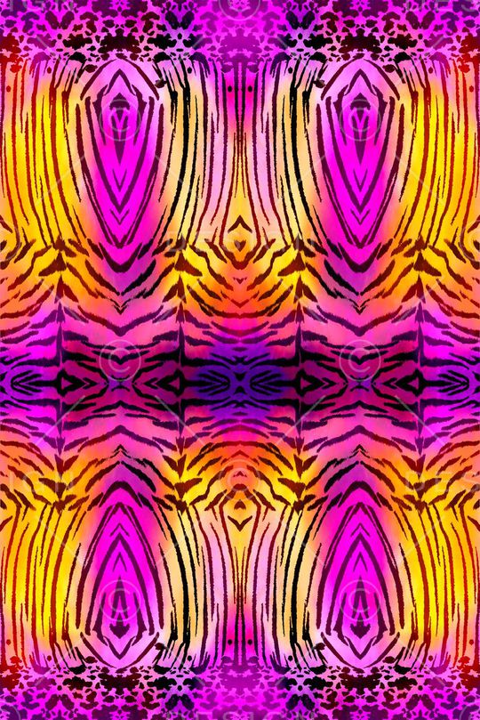 动物纹印花华亿平台图片