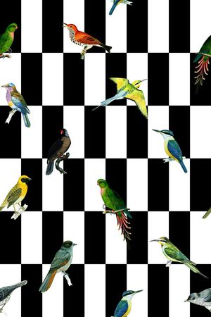 几何图案印花华亿平台图片