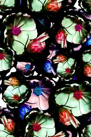 黑底印花华亿平台图片