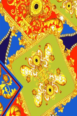 卷草印花华亿平台图片