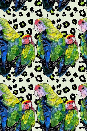 简单动物印花华亿平台图片