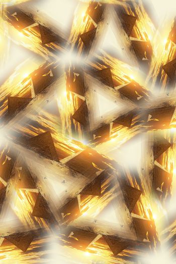 372494-抽象迷失的金字塔