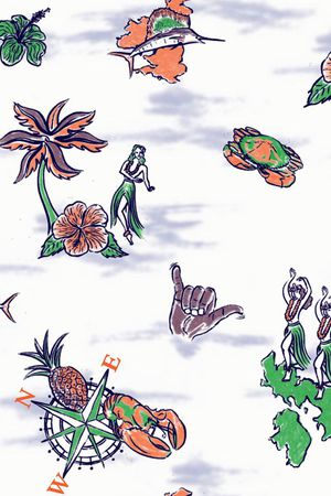 休闲印花华亿平台图片