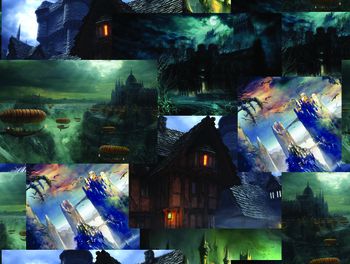 魔幻城堡  照片拼贴印花华亿平台图片