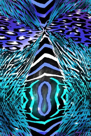 动物纹印花华亿平台图片