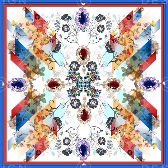 几何印花华亿平台图片