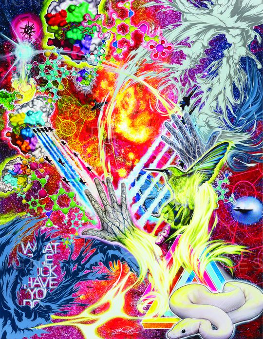 混搭印花华亿平台图片