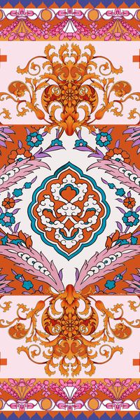 卷草纹印花华亿平台图片