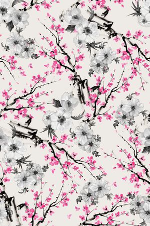 中国风印花华亿平台图片