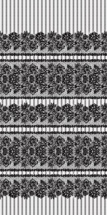 372621-蕾丝条纹花卉组合