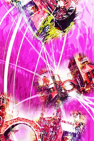 抽象印花华亿平台图片