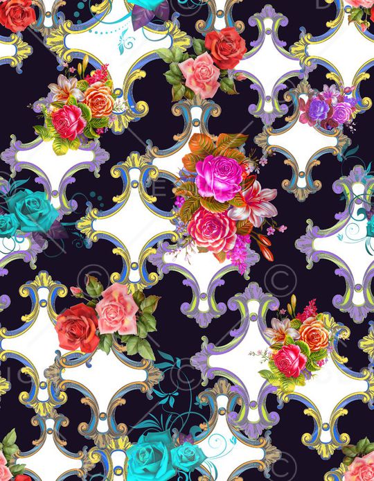 欧式印花华亿平台图片