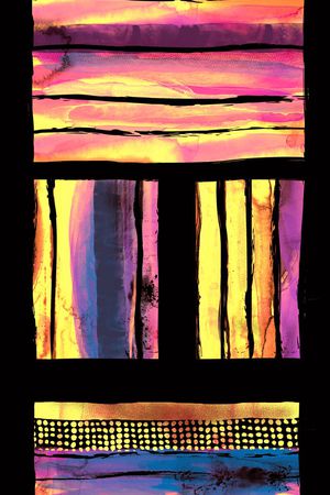 水墨印花华亿平台图片