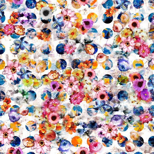 圆点印花华亿平台图片