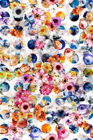 圆点印花华亿平台图片