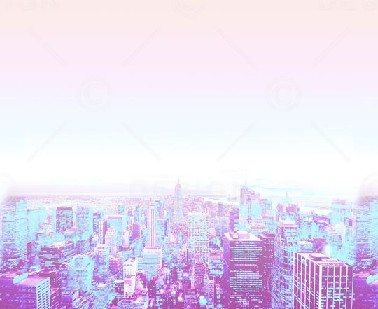 城市风景印花华亿平台图片