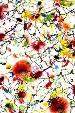 热带风情印花华亿平台图片