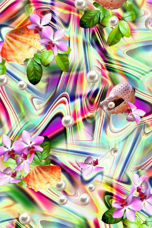 贝壳印花华亿平台图片