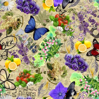 蝴蝶印花华亿平台图片