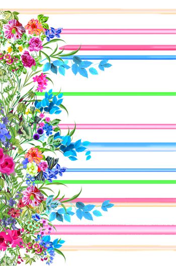 花卉   杠条印花华亿平台图片