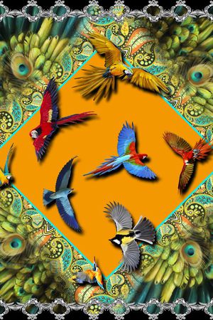 方巾印花华亿平台图片