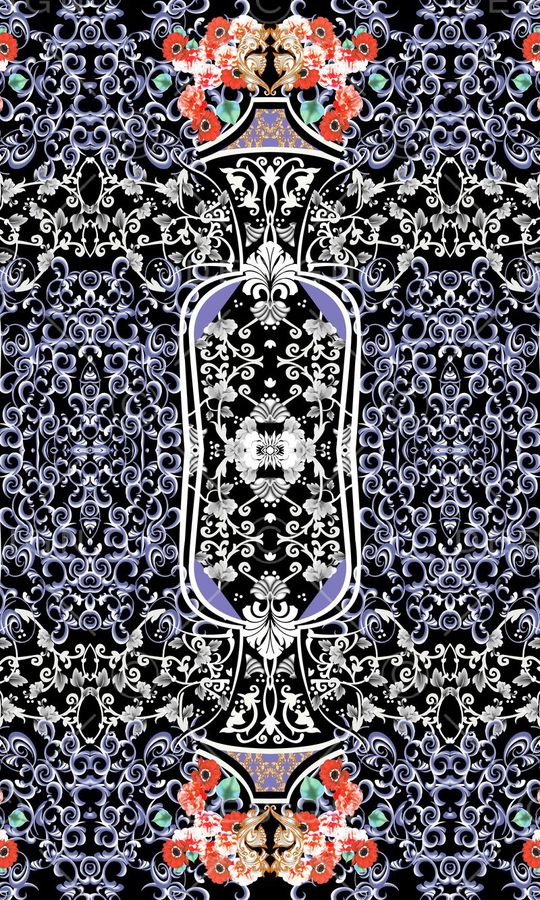 宫廷风印花华亿平台图片