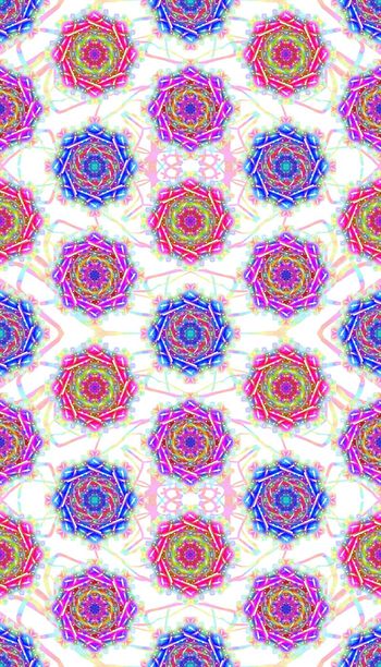 373141-男装女装童装内衬衣图案35几何花团