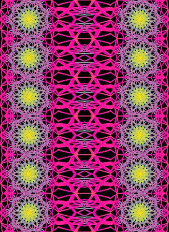 373147-男装女装童装内衬衣图案36几何花团