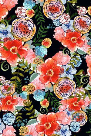 清新印花华亿平台图片