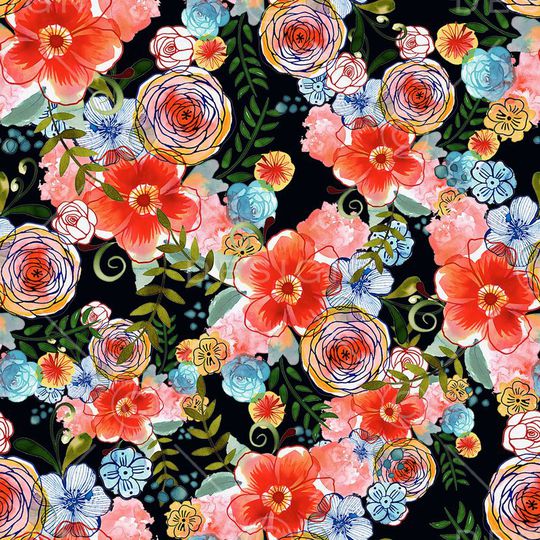 清新印花华亿平台图片