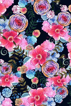 清新印花华亿平台图片