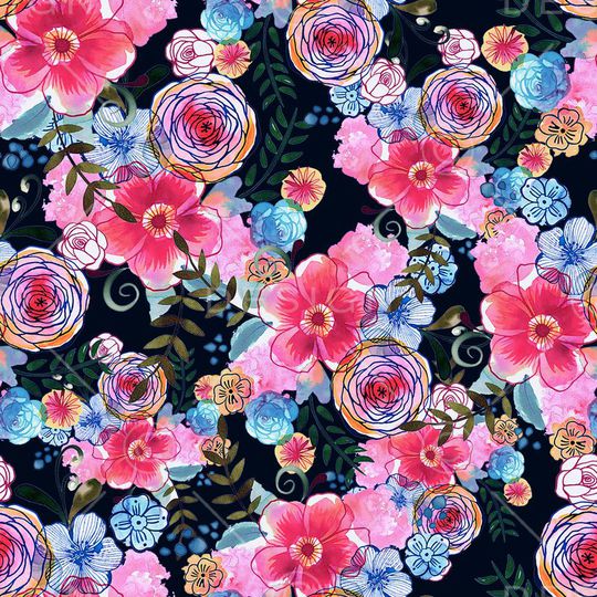 清新印花华亿平台图片