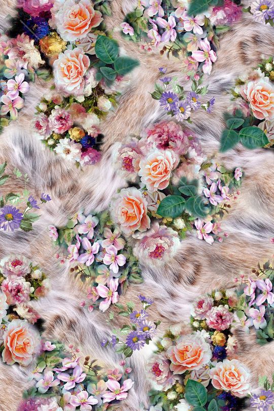 动物纹印花华亿平台图片