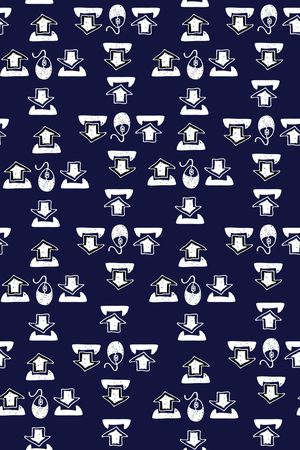 男装几何方向标印花华亿平台图片