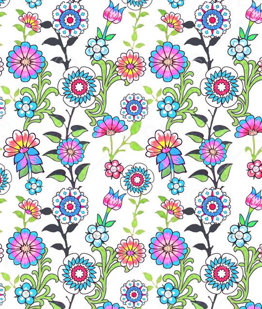 卡通 清新 田园印花华亿平台图片