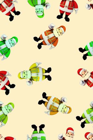 圣诞老人印花华亿平台图片