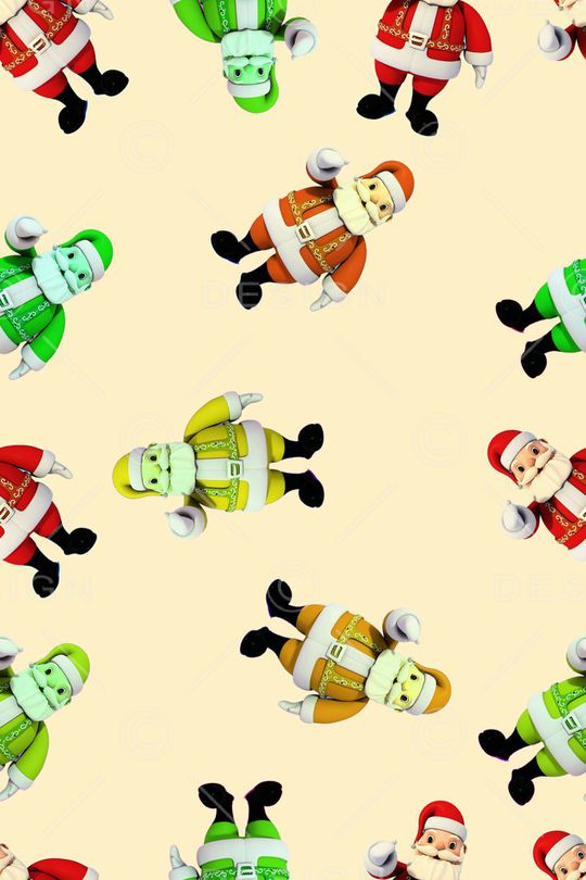 圣诞老人印花华亿平台图片