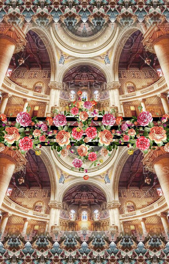 欧式印花华亿平台图片