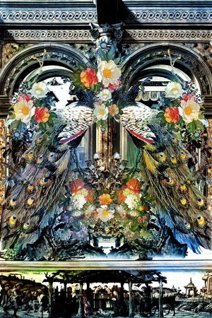 花鸟印花华亿平台图片