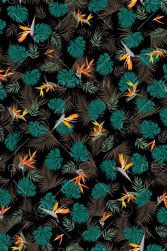 热带风印花华亿平台图片