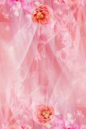 唯美花卉印花华亿平台图片