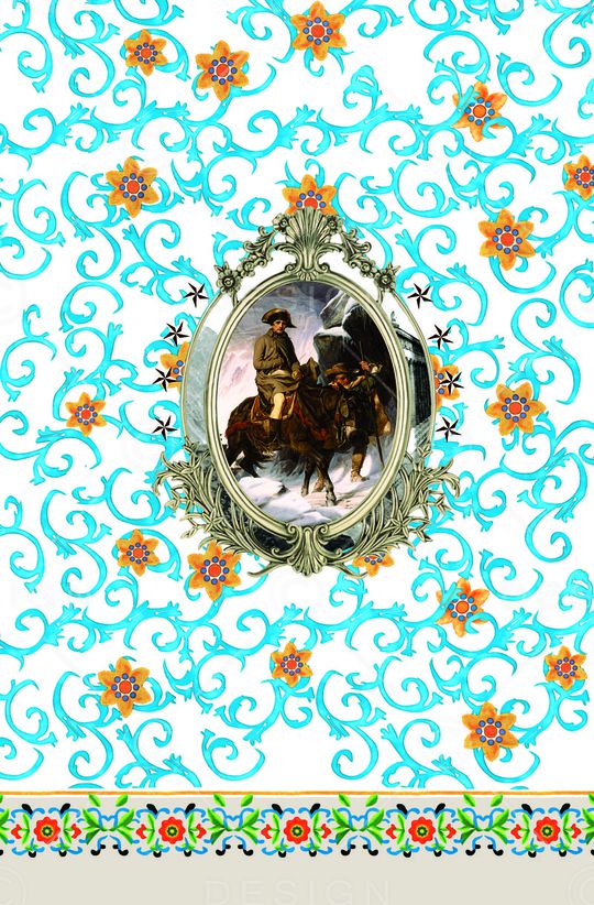 蓝花印花华亿平台图片