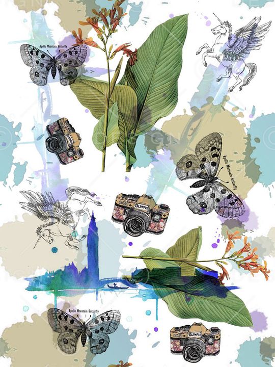 复古印花华亿平台图片