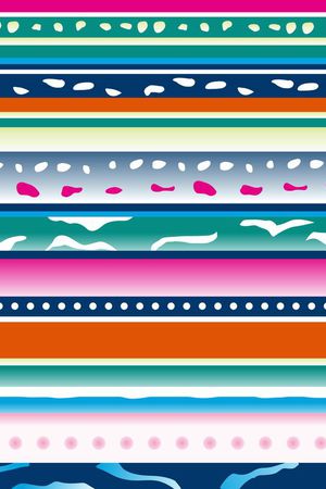 彩色条子印花华亿平台图片