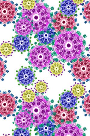 抽象几何印花华亿平台图片