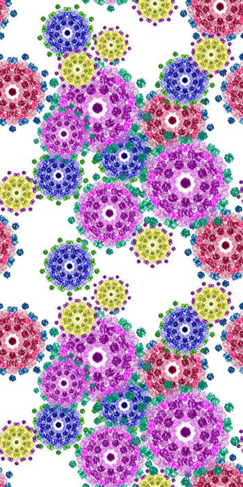 373588-民族风抽象手绘烟花几何圆形