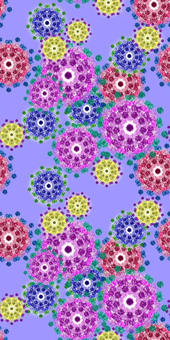 373589-民族风抽象手绘烟花几何圆形