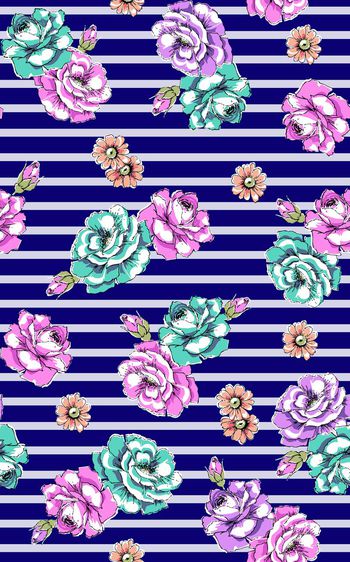 手绘印花华亿平台图片