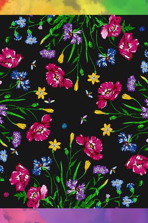 花卉印花华亿平台图片