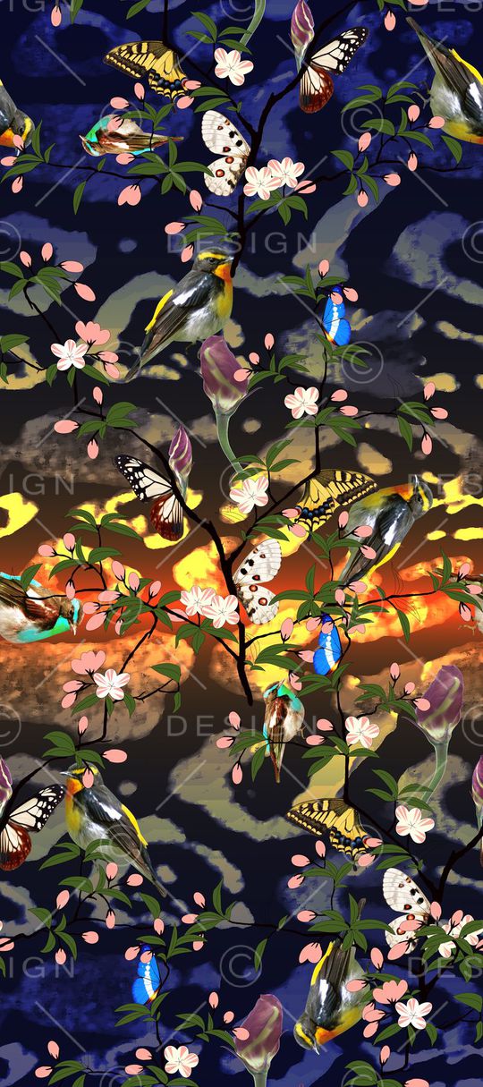 暗黑肌理印花华亿平台图片